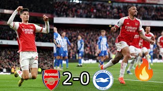 😳Arsenal 20 Brighton  Jesus amp Kai Havertz Goal Vs BrightonAll Goals And Extended Highlights [upl. by Nnyleahs]