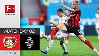 Bayer 04 Leverkusen  Borussia Mgladbach 40  Highlights  Matchday 2 – Bundesliga 202122 [upl. by Yelir916]