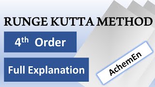 Runge Kutta 4th order full explanation with example question [upl. by Adnilav]