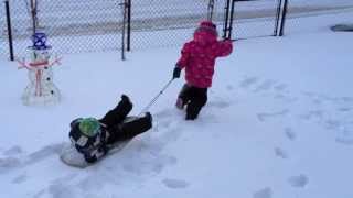 Backyard Sledding [upl. by Irab]