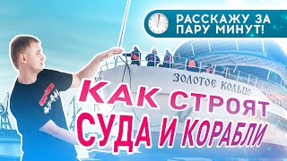 КАК СТРОИТСЯ СУДНО  ⏱ Расскажу за 15 минуты [upl. by Lucita]