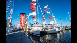 Fountaine Pajot Saona 47 Debut  Annapolis Boat Show [upl. by Lladnek125]