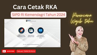 Cara Cetak RKA SIPD RI dan Cetak Rincian Belanja di SIPD RI Terbaru Pasti Berhasil [upl. by Cyrille]