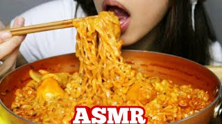 SPICY RAMEN NOODLES WITH CHEESE ASMR EATING SOUNDS BIG BITES NO TALKING MUKBANG 먹방 TWILIGHT ASMR [upl. by Licko10]