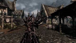 TES V Skyrim Daedric Armor Mod  Mesh Change PC [upl. by Nagem]