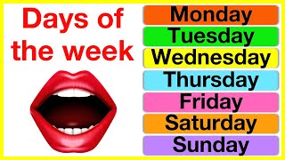 Days of the week  Pronunciation lesson  British English [upl. by Xaviera580]