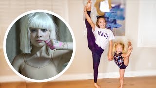 MADDIE ZIEGLER TEACHES EVERLEIGH HER OLD DANCE SOLO [upl. by Nwahser]