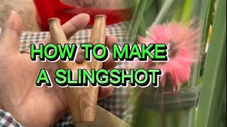 How to make a slingshot  huong bach diy huongbachdiy diy catapult catapulsport shorts 762 [upl. by Macmillan]