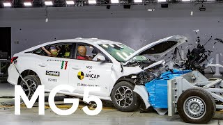 ANCAP safety amp crash testing a MG5 [upl. by Ocimad]