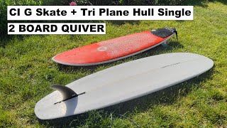 Surfing The BIGGEST amp BEST Waves on CI G Skate amp Tri Plane Hull from Mini Hurricane Swell [upl. by Uella]