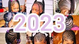 🔥💯2023 Best Little Girls Cornrows Braids Hairstyles Ideas  Amazing Kids Hairstyles 🌟 [upl. by Rusty]