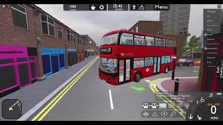 THRASH 157 Bus Route I Croydon Roblox [upl. by Adnal]