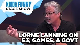 Oddworlds Lorne Lanning on Games E3 Government  Kinda Funny Stage Show E3 2015 [upl. by Burhans]