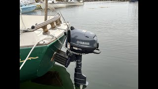 Installing a Panther Fixed Motor Mount On My Bayfield 2325 To Carry a Yamaha 6HP 4 Stroke Outboard [upl. by Netsirhc322]