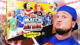 Match Attax ADVENTSKALENDER 201819 Unboxing [upl. by Nylanaj]