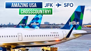 TRIP REPORT  6h Flight on an A321  New York to San Francisco  JetBlue Airbus A321 [upl. by Upshaw]