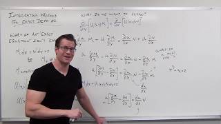 Integrating factor method for ordinary differential equations [upl. by Conway]