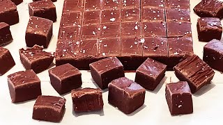 Easiest Ever 🍫 Chocolate Fudge with 2 ingredients 🍫 [upl. by Allerym]