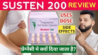 Susten 200 mg Capsule Review  Progesterone Capsule Uses Dose And Side Effects In Hindi [upl. by Winwaloe107]