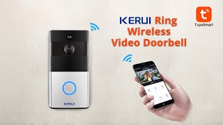 TuyaSmart IoT KERUI Ring Video Doorbell Configuration and installation demo [upl. by Ecirtael183]