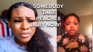 LOVELY PEACHES TALKS ABOUT HER BABY🤕 Reaction [upl. by Amarillas268]