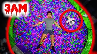 DO NOT JUMP ON THE TRAMPOLINE BALL PIT AT 3AM Ghost [upl. by Avahc]