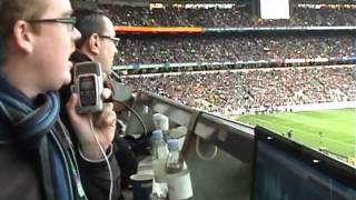 Nick Heath on the Twickenham Commentary Gantry [upl. by Duck]