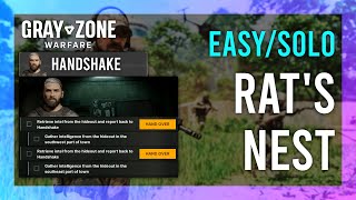 Rats Nest  Handshake  Gray Zone Warfare GUIDE  QuickSolo  Mission Tutorial [upl. by Adnorrehs]