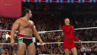 Lana and Dolph Ziggler vs Rusev and Summer Rae Dolph Ziggler Return 2015 [upl. by Spatz]