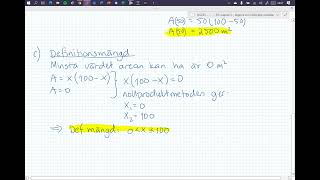 Matematik 2c  Kapitel 2  22 Tillämpningar på andragardsfunktioner [upl. by Skiest117]