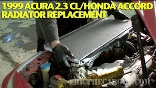 How To Replace a Radiator 1999 Acura 23 CLAccord EricTheCarGuy [upl. by Geraldina]