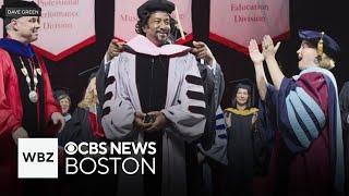 Rapper QTip honored at Berklee College of Music graduation in Boston [upl. by Palmira397]