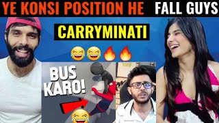 CARRYMINATI  YE KONSI POSITION HE  CARRYISLIVE HIGHLIGHTS  FALL GUYS  HUMAN FALL FLAT [upl. by Erbma]