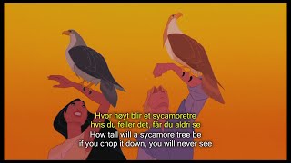 Pocahontas Colors of the Wind Farger i en vind Norwegian and English subtitles [upl. by Eirrotal]