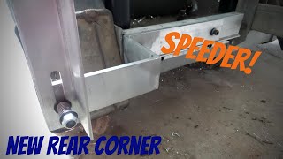 Fabricating a New Rear Corner on a Fairmont MT19A Railroad Motorcar [upl. by Ashman]