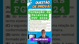 Formação de palavras derivação regressiva  FGV  GM Vitória [upl. by Bonner684]