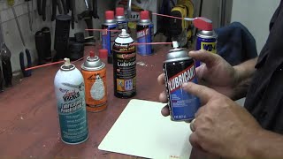 Spray lube comparison [upl. by Attenreb]