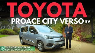 Toyota Proace City Verso Electric Review 2024  All The Toyota Your Family Needs [upl. by Allard]