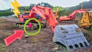 VIDEO NIÑOS MÁQUINAS REALES de Construcción BIG Bulldozer Excavadora Camión Tractor triturador obra [upl. by Tibbetts]