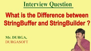 Difference between StringBuffer and StringBuilder [upl. by Jaella]