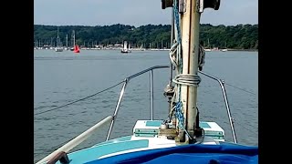 Westerly centaur sailing  Part two  trip up the River Medway to Rochester [upl. by Onitnevuj]