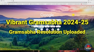 GPDP 2425 Vibrant Gram Sabha Resolution Uploaded  Select Themes  विभ्रंट ग्रामसभा थीम निवड [upl. by Animrac]