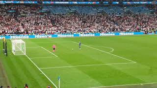 Full Penalty Shootout Italy vs England in EURO 2020 Final  View from stadium [upl. by Ojadnama]