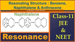 Resonating Structure of Benzene Naphthalene and Anthracene  EG Chemistry IIT JEE amp NEET [upl. by Frederick]