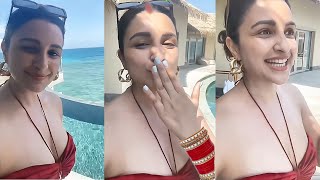 Parineeti chopra shares Maldives honeymoon cute video with Raghav Chadha [upl. by Sybyl819]