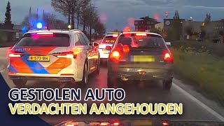 Politie  Gestolen auto  Verdachten aangehouden  Inboxen  TBV MiddenNederland [upl. by Leruj774]