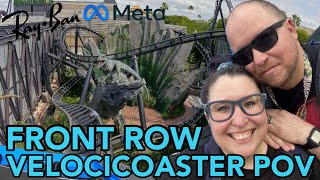 Ride Jurassic World Velocicoaster Front Row With Us  Universal Islands Of Adventure [upl. by Onstad593]