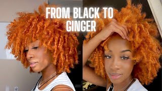 Vlog Impulsively Dyed My Natural Hair GingerCopper for the Fall [upl. by Marisa]