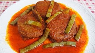 Tortitas de Camarón en Salsa Roja con Nopales [upl. by Ynnoj]