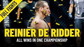 Every Reinier De Ridder Win In ONE Championship [upl. by Elie]